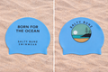 Born for the Ocean ~ Sky Blue ~ Silicone Swim Cap