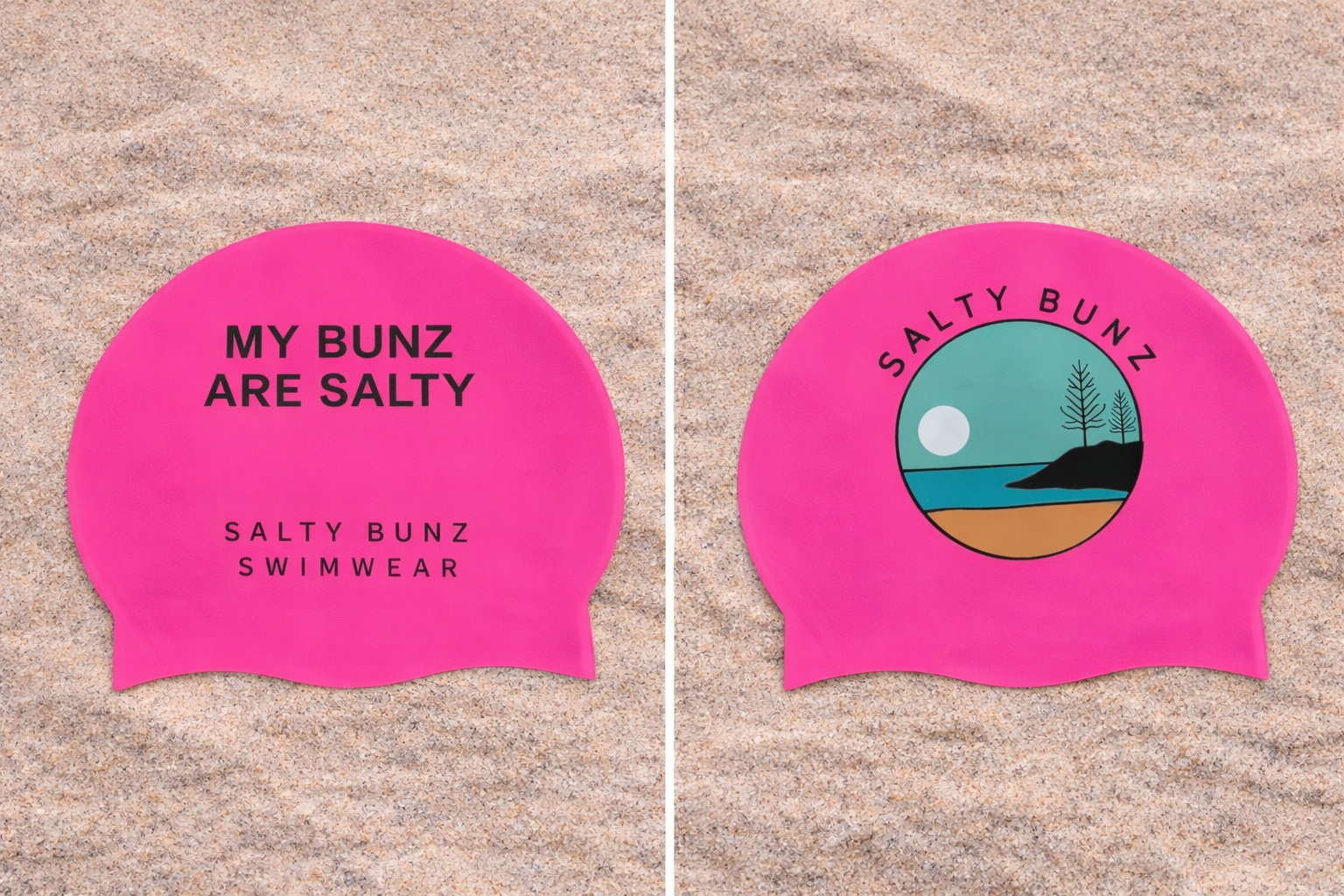 My Bunz are Salty ~ Sky Blue ~ Silicone Swim Cap