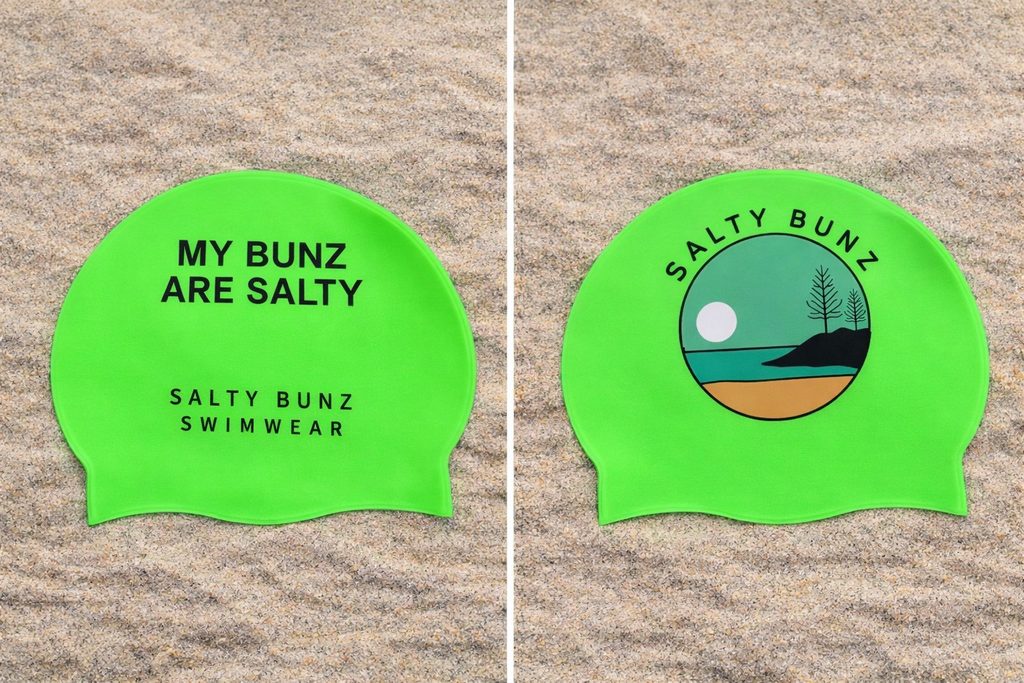 My Bunz are Salty ~ Sky Blue ~ Silicone Swim Cap