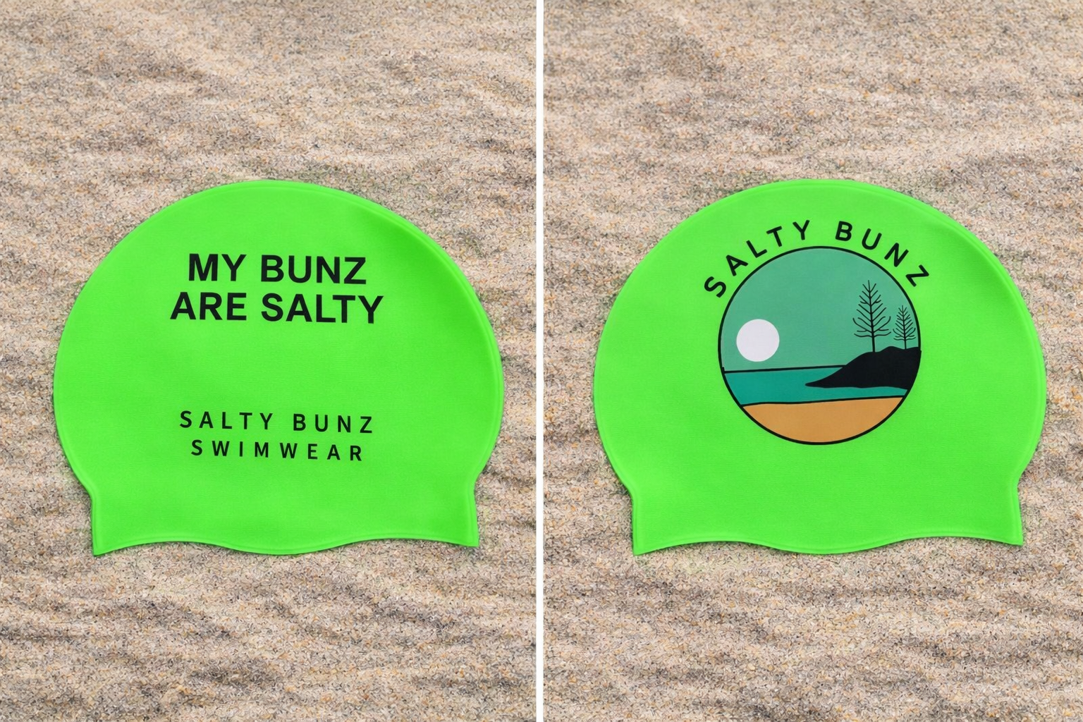 My Bunz are Salty ~ Sky Blue ~ Silicone Swim Cap