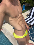 Core Bikini Swim Brief ~ Citrus Current