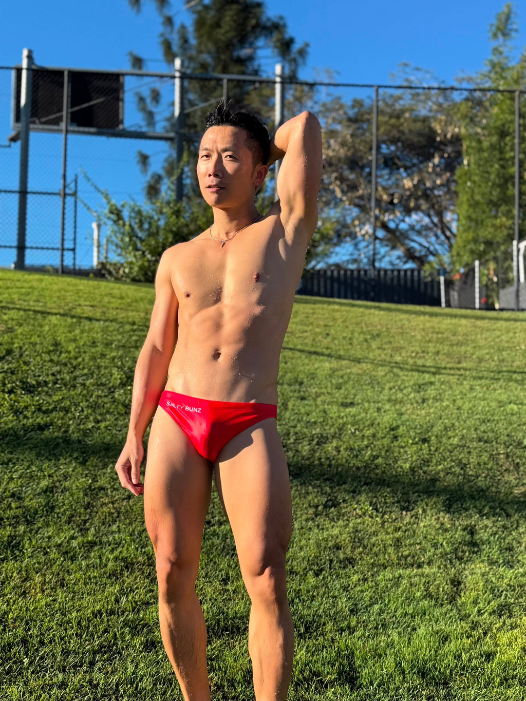 Core Bikini Swim Brief ~ Crimson Tide